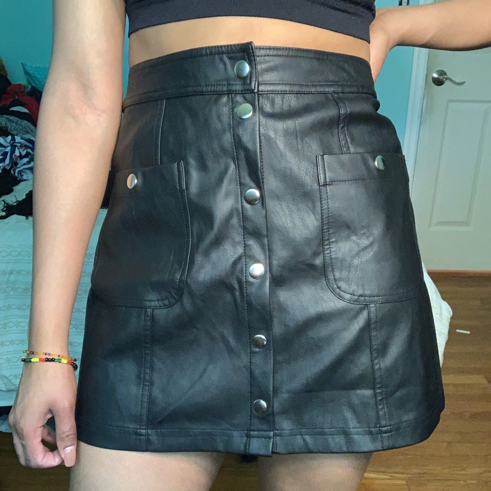 Faux Leather skirt